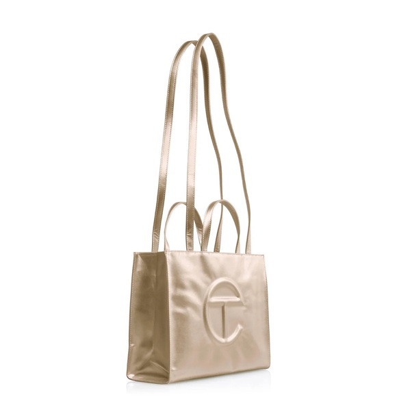 Gold Medium Telfar shopping bag - Picture 2 of 2